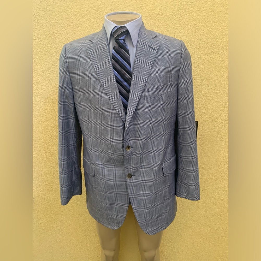 Jack Victor Collection Men’s Size 44L Landonwood Glen Plaid Blazer